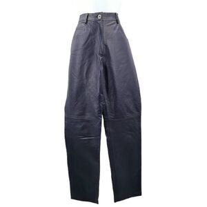 Vintage Tower Hill Collection Purple Leather Pants | Tag Size 6 | 1980s